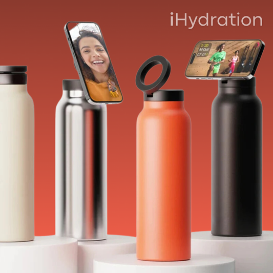 iHydration – Drinking Bottle with Magnetic Phone Holder