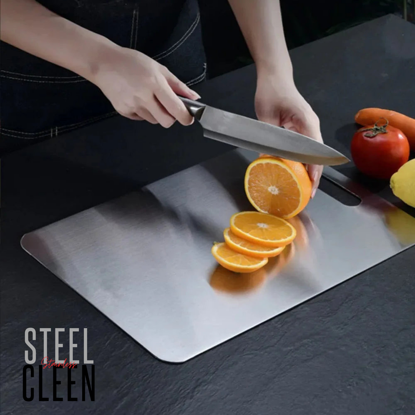 Steel Cleen - Stainless steel chopping board